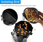 Dog Travel Water Bottle Collapsible Bowls, 2 in 1 Pet Food Container - Image 4
