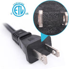 10 FT 2 Prong Extension Cord, Male/Female Power Cable - Image 5