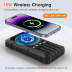 Solar Power Bank, 49800mAh Wireless Portable Phone Charger - Image 3