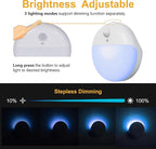 YUNLEX 2 Pack Azure Battery Night Light, Motion Activated Night Light, 2.6" - Image 6