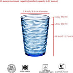14-ounce Plastic Tumblers, Acrylic Drinking Glasses, Shatter-Proof, - Image 2