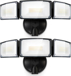 LUTEC 75W 8000 Lumen Floods Light Outdoor, Switch Controlled LED Security Lights by LUTEC