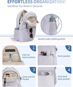 ECOHUB Travel Backpack for Women, 17.3 inch Suspended Laptop Backpack, Fashion - Image 3
