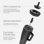 BrüMate Era 40 oz Tumbler with Handle & Straw | 100% Leakproof Insulated Water - Image 2