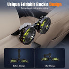 Hayousui USB Car Cooling Fans for Backseat: Dual Head Car Fan for Kids 3 Speeds - Image 5