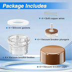 4 Pack Outdoor Faucet Vacuum Breaker Float Kit Compatible - Image 7