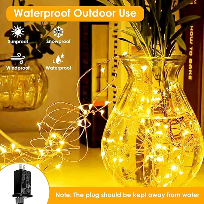 66Ft 200LED Fairy Lights Plug in - Image 2