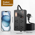 15FT Outdoor Waterproof Power Strip Surge Protector - Image 8
