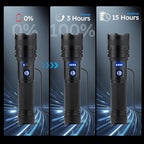 THY TRY Rechargeable LED Flashlight 2-Pack, 90000 High Lumens Super Bright - Image 7