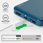 2-Pack Portable Charger, Slimmer 10000mAh Power Bank, USB C in&Out Fast - Image 4