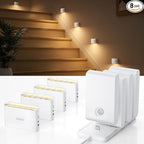 EZVALO Motion Sensor Stair Lights Indoor, Rechargeable Night Lights by EZVALO