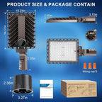 LED Parking Lot Light 240W/200W/180W, 36000LM Parking Lot Lights Outdoor 5 in 1 - Image 4