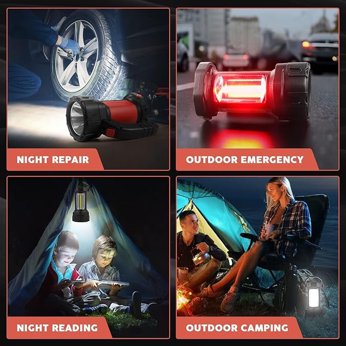 AlpsWolf Camping Lantern Rechargeable, 2 Pack Same LED Flashlight Spotlight - Image 5