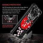 for Samsung Galaxy S21 Case, Sakura Japanese Samurai Pattern Graphic Design - Image 5