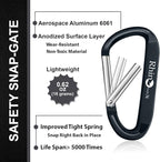 Rhino Produxs 8PCS of Lightweight Duty Snap Carabiner Clips, D Ring Shape - Image 3