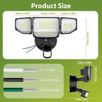 Abovizo 150W 16500LM LED Flood Lights Outdoor Motion Sensor, 6500K Security - Image 7