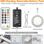 HXWEIYE Rechargeable Fairy Lights - Image 6