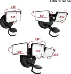 HALO Next Gen AC Plug & Cord LED Security Floodlight, Twin Head w/Motion Sensing - Image 6