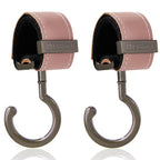 2 Pack Stroller Hooks, Strong Synthetic Leather Hook-and-Loop by MTTBmrt
