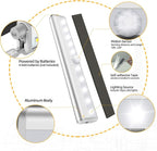 6 Pack Motion Sensor Lights, 10 LED Closet Battery Operated Lights, Stick-On - Image 8