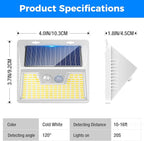 Peasur Solar Lights Outdoor Motion Sensor Waterproof, 3 Modes Security Wall - Image 5
