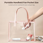 Mini Portable Handheld Fan, USB Rechargeable 3 IN 1 Personal Cooling Fans - Image 2