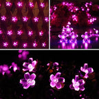 ITICdecor Solar String Flower Lights Outdoor Waterproof 50 LED Fairy Light - Image 6