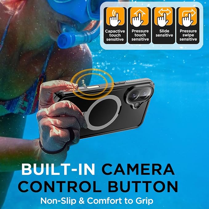 AICase Magnetic for iPhone 16 Case Waterproof Magsafe Shockproof Protective - Image 2