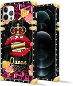 Compatible with iPhone 11 Pro Max Case, Queen Lip Crown Leopard Print Luxury - Image 2