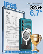 for Samsung Galaxy S25+ Plus Waterproof Case, Magnetic Heavy Duty Military - Image 2