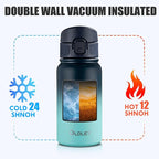 OLDLEY 12oz Kids Water Bottle, Stainless Steel Insulated Water Bottle - Image 6