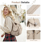 G4Free Small Backpack for Women, Nylon Casual Daypack for Work Travel Campus - Image 3