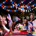 JMEXSUSS Red White and Blue Lights Battery Operated, 33ft 4th of July Lights - Image 4