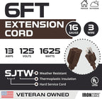 Iron Forge Cable Outdoor Brown Extension Cord 6 ft - Image 2