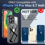 Jancane iPhone 14 Pro Max Waterproof Case, IP68 Underwater, Built-in Screen - Image 2