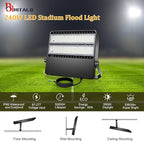 36000LM LED Stadium Flood Light Commercial 1500W Equivalent LED Arena Lighting - Image 7
