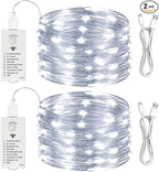 HXWEIYE Rechargeable Fairy Lights Battery Operated, DIY Timer & 8 Modes by LightUpYourHomewHXWEIYE