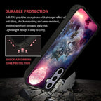 for Samsung Galaxy S24 S25 Case, Star Two Wolfs Howling Pattern Graphic Design - Image 5