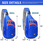 Peicees Small Sling Backpack Waterproof Unisex Shoulder Bag Chest Crossbody - Image 7