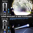 AKNEAR Rechargeable LED Flashlight 99000 High Lumens, Super Bright Flashlights - Image 3