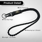 DDOUT Heavy Duty Paracord Lanyard 550 Paracord Braided Keychain - Image 3