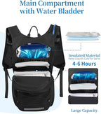 Hydration Backpack with 2L Water Bladder, Hiking Water Backpack - Image 3