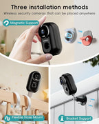 ZUMIMALL Security Cameras Wireless Outdoor, 4 Packs, 2K Cameras - Image 2