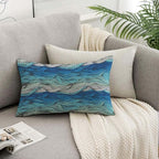 TKS MITLAN Abstract Wave Pillow Covers 12 x 20 Inch Ocean Sea Water Gradient - Image 7