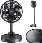 AMACOOL 10'' Foldable Oscillating Fan, 20000mAh Battery Operated by AMACOOL