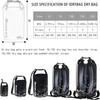 IDRYBAG Dry Bag for Kayaking Waterproof 2L/5L/10L/15L/20L, Small Dry Sack - Image 3