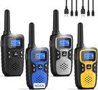 Wishouse Walkie Talkies for Adults Long Range-Rechargeable 4 Pack 2 Way Radios by WisHouseWALKIETALKIESFORTHEENTIREFAMILY