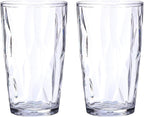 uxcell 17oz Acrylic Drinking Glasses, Transparent by uxcell