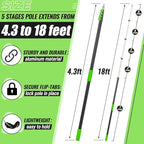 4.3-18ft Long Christmas Light Hanger Pole - Image 3