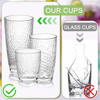 9 Pcs Plastic Drinking Tumblers Set of 14/18/24 oz, Acrylic Drinking Glasses - Image 3
